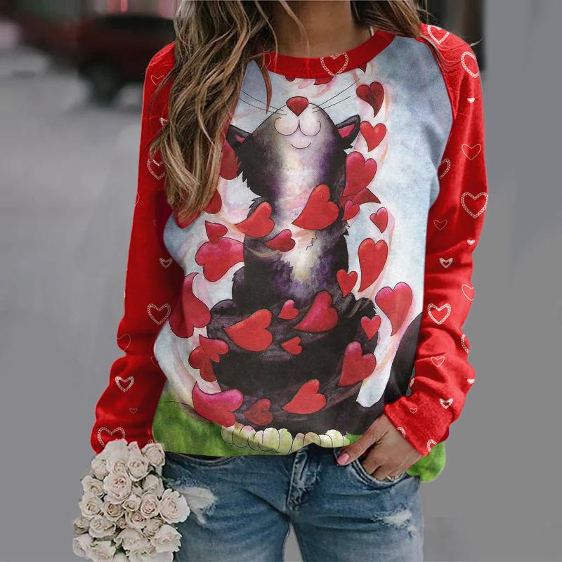 Women' Hoodies & Sweatshirts Lightweight Hoodie Zip Women' Valentine' Day Print Top Shirt Crewneck Long-Sleeved Sweatshirt Black
Women' Hoodies & Sweatshirts Lightweight Hoodie Zip Women' Valentine' Day Print Top Shirt Crewneck Long-Sleeved Sweatshirt Black
