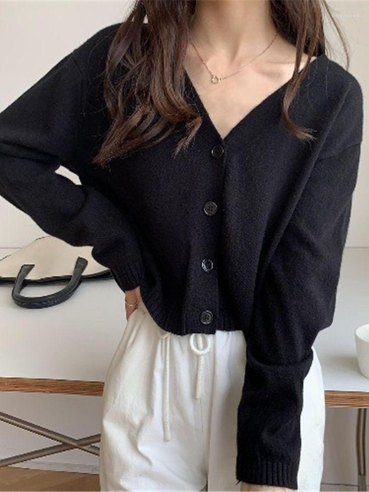Women's Knits & Tees Korean Style Fashion Female Spring Warm Long Sleeve Cardigan Women Basic Design V-neck Button Solid All-matchWomen's Ti, Coffee
Women's Knits & Tees Korean Style Fashion Female Spring Warm Long Sleeve Cardigan Women Basic Design V-neck Button Solid All-matchWomen's Ti, Coffee
