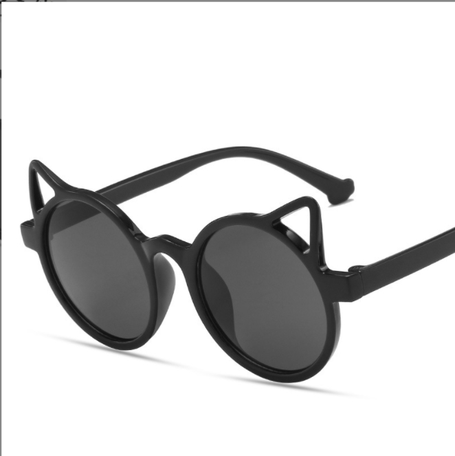 Wholesale Cute Pink Ear Kids Sunglasses Cat Eye Children Glasses Girls Red Black Baby Boys Round Eyeglasses Party Eyewear Z260305