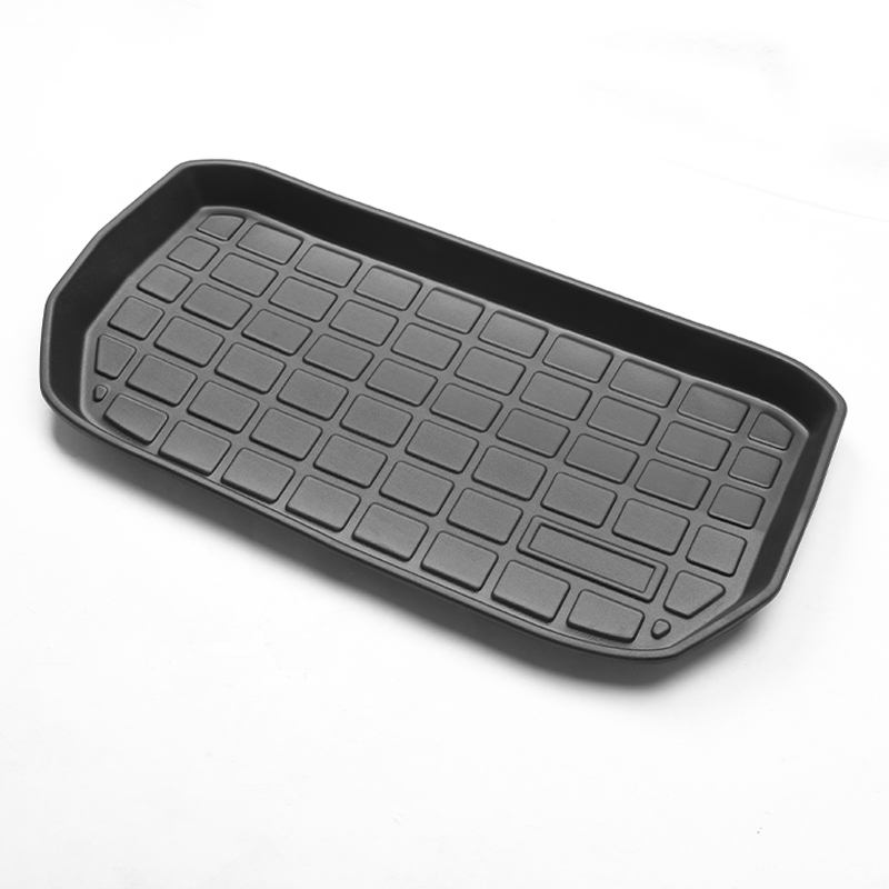 Full Sets Plain TPE Trunk Frunk Mats For Tesla Model 3/Y 2020-2023 Cargo Liners Rear Front Trunk Protector Boot Lower Compartment Mat Model3 Interior 