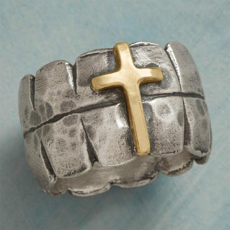 Cluster Rings Vintage Silver Plated Goden Cross Ring Handmade Unique Design Knight For Men Women Punk Gothic Party Jewelry Gift A4M905
Cluster Rings Vintage Silver Plated Goden Cross Ring Handmade Unique Design Knight For Men Women Punk Gothic Party Jewelry Gift A4M905