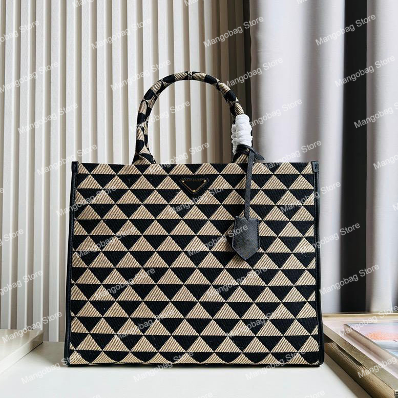 Symbole Tote Bags Handbag Designer Totes Bag Ladies Triangle Jacquard Fabric Contrast Embroidered Leather Fashion Handy Messenger High Quality Shoulder Bag, Card holder 
Symbole Tote Bags Handbag Designer Totes Bag Ladies Triangle Jacquard Fabric Contrast Embroidered Leather Fashion Handy Messenger High Quality Shoulder Bag, Card holder