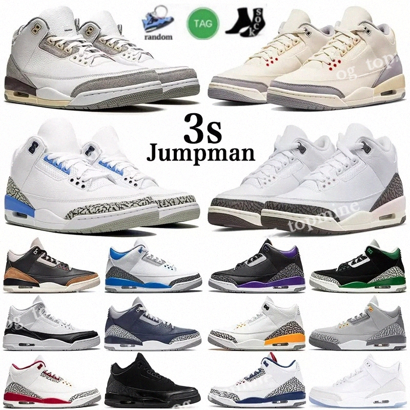 Jumpman Retro 3 3s Basketball Shoes Cardinal Red Pine Green Racer Blue Cool Grey Hall of Fame Court Purple Laser Orange Mens Trainers Outdoor Sports Sneaker, 24
Jumpman Retro 3 3s Basketball Shoes Cardinal Red Pine Green Racer Blue Cool Grey Hall of Fame Court Purple Laser Orange Mens Trainers Outdoor Sports Sneaker, 24