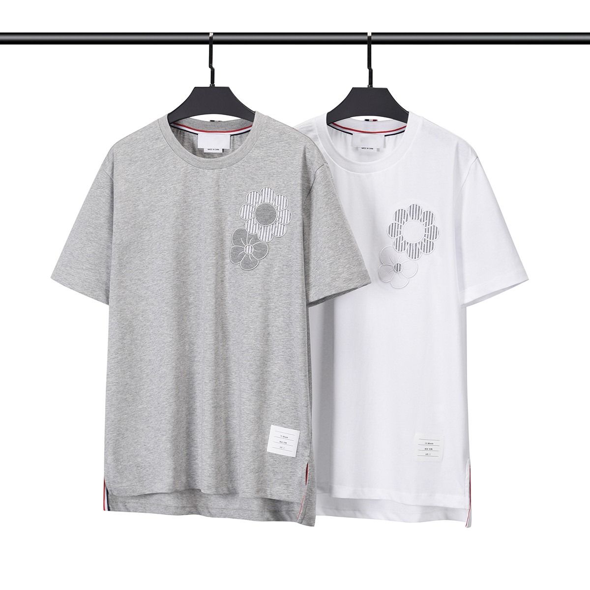 Men's T-Shirts Short Sleeve Tees & Polos Summer New Cotton Casual Flower Embroidery Split Round Neck Slim T-Shirt #s-xxxl, White
Men's T-Shirts Short Sleeve Tees & Polos Summer New Cotton Casual Flower Embroidery Split Round Neck Slim T-Shirt #s-xxxl, White