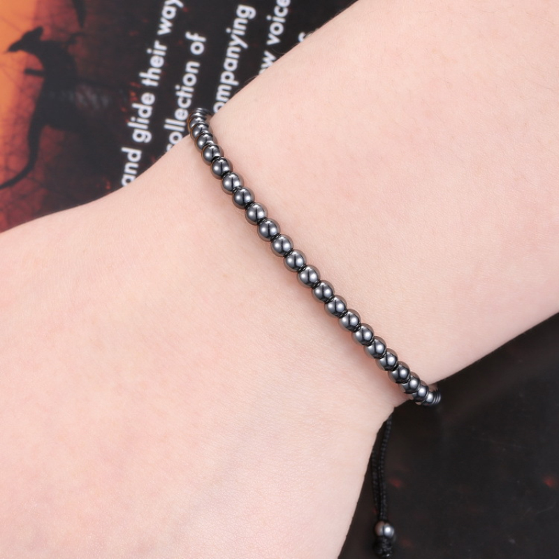 Beautiful Design Handmade 4MM Copper Beads Strands Bracelet Men Women Lovers Gift