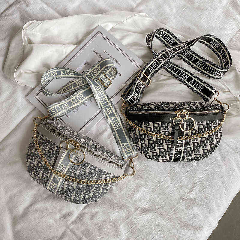 Shell bag women's new fashion letter chain chest Korean mobile phone waist leisure simple messenger 220719, Black
Shell bag women's new fashion letter chain chest Korean mobile phone waist leisure simple messenger 220719, Black