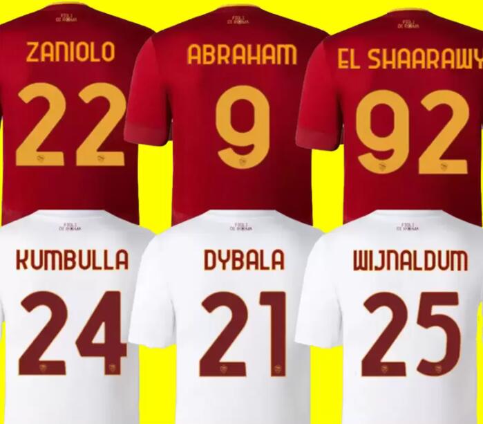 22 23 DYBALA Soccer Jerseys ROMA home AWAY Pastore Pellegrini Abraham 2022 2023 totti Zaniolo MANCINI MATIC men and kids kit FOOTBALL SHIRT EL SHAARAWY Uniform, 22/23 home
22 23 DYBALA Soccer Jerseys ROMA home AWAY Pastore Pellegrini Abraham 2022 2023 totti Zaniolo MANCINI MATIC men and kids kit FOOTBALL SHIRT EL SHAARAWY Uniform, 22/23 home