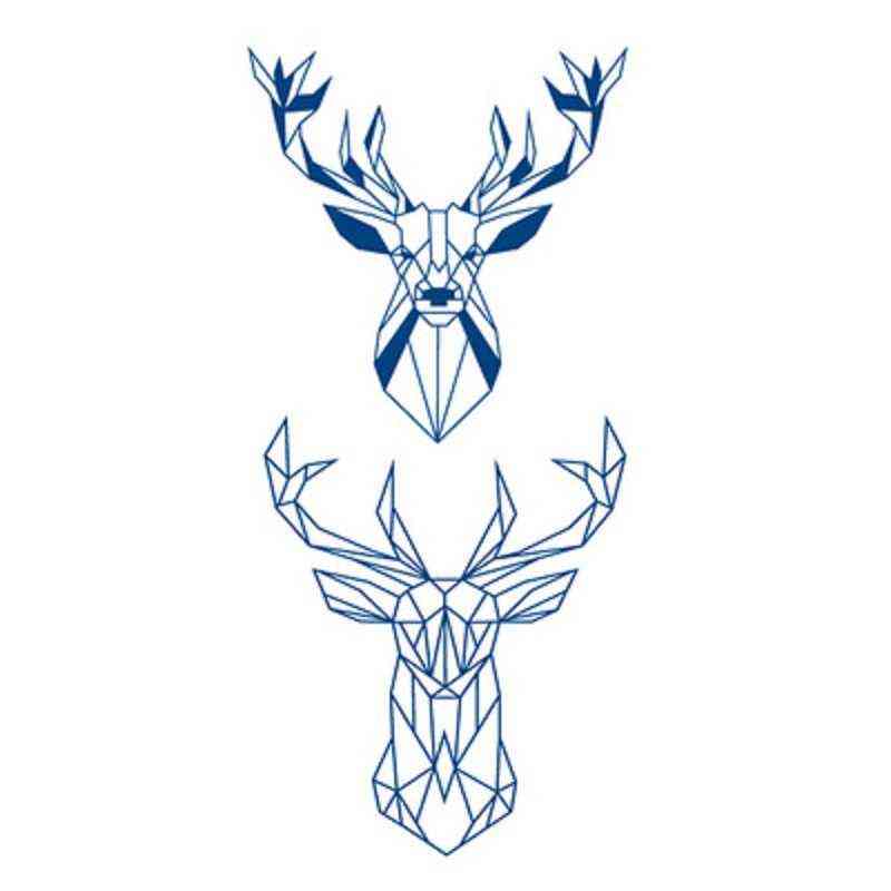 NXY Temporary Tattoo Animal Flower Plant Semi Permanent Stickers Waterproof and Sweat Proof Tiger Lion s Man Women 0330