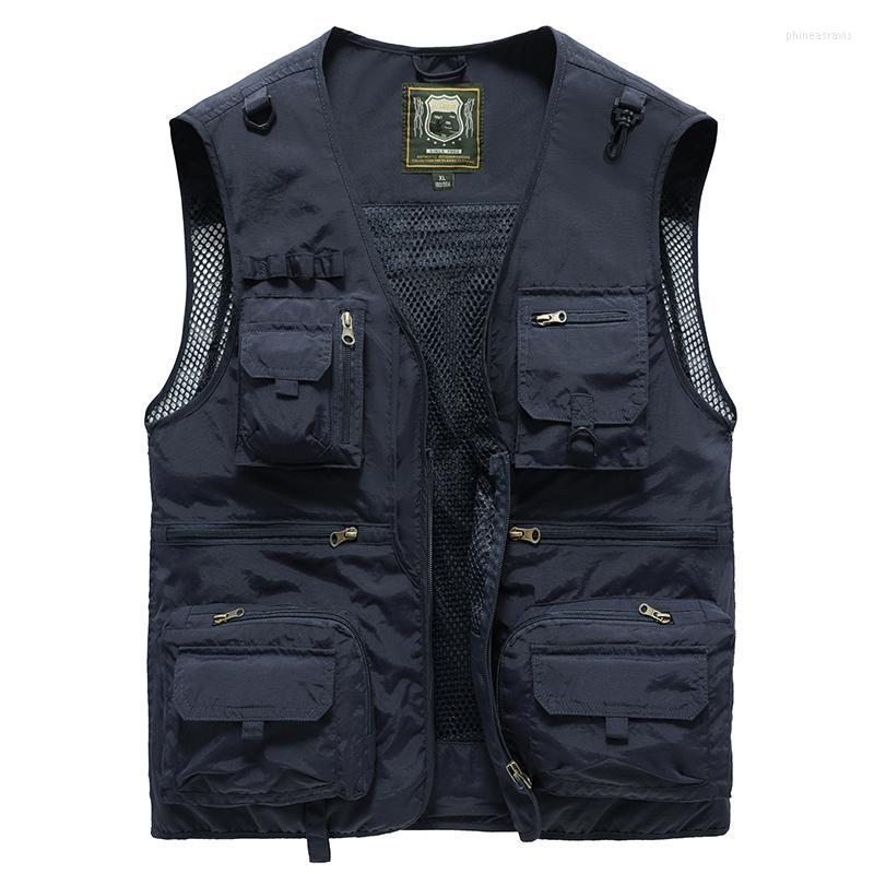 Men's Vests Summer Sleeveless Pographer Fishing Multi-pocket Mesh Jacket Men Tactical Vest Casual Outdoor CoatMen's Phin22, Black
Men's Vests Summer Sleeveless Pographer Fishing Multi-pocket Mesh Jacket Men Tactical Vest Casual Outdoor CoatMen's Phin22, Black