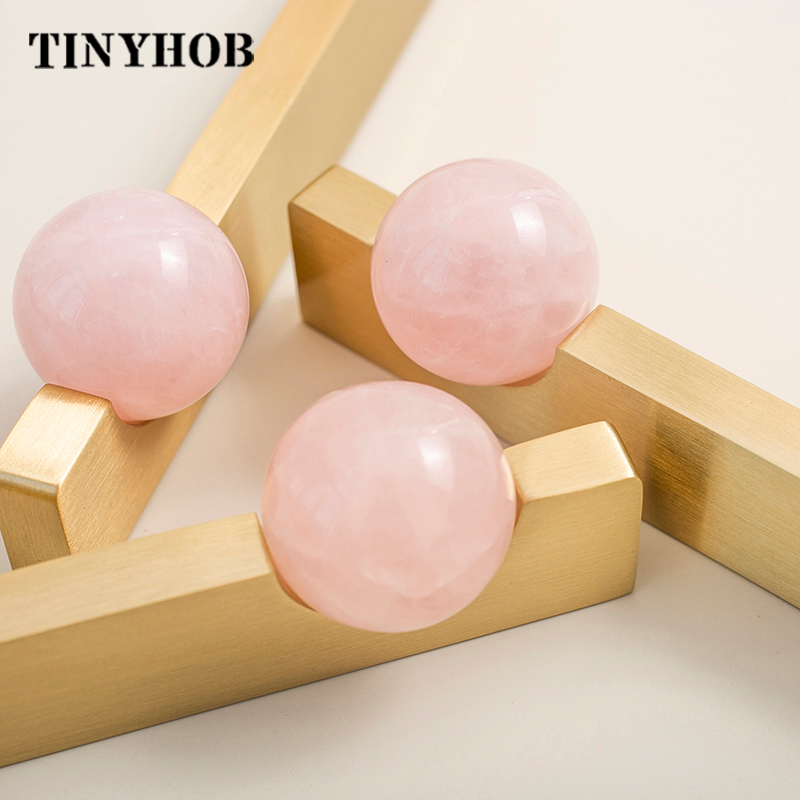 White Crystal Ball And Brass Drawer Knobs Furniture Handles Cupboard Drawer Pull Kitchen Cabinet Door Wardrobe Handles Hardware
