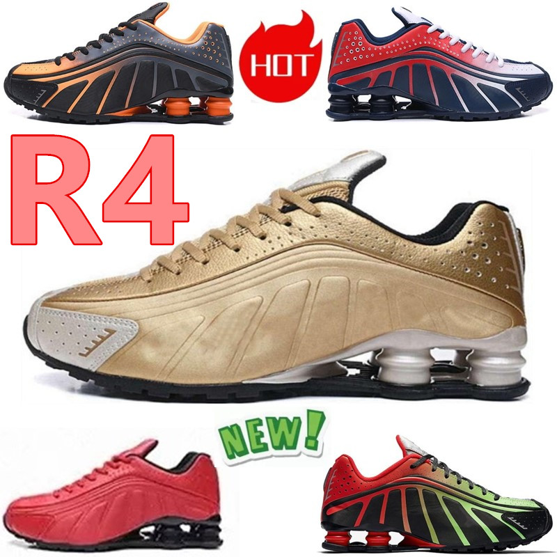 Luxury R4 Running Shoes Triple White Black Sail Red Triple Gold Silver Racer Blue Neymar Copper Grey Mens Sports Footwear Trainers Men, R4 color 18
Luxury R4 Running Shoes Triple White Black Sail Red Triple Gold Silver Racer Blue Neymar Copper Grey Mens Sports Footwear Trainers Men, R4 color 18