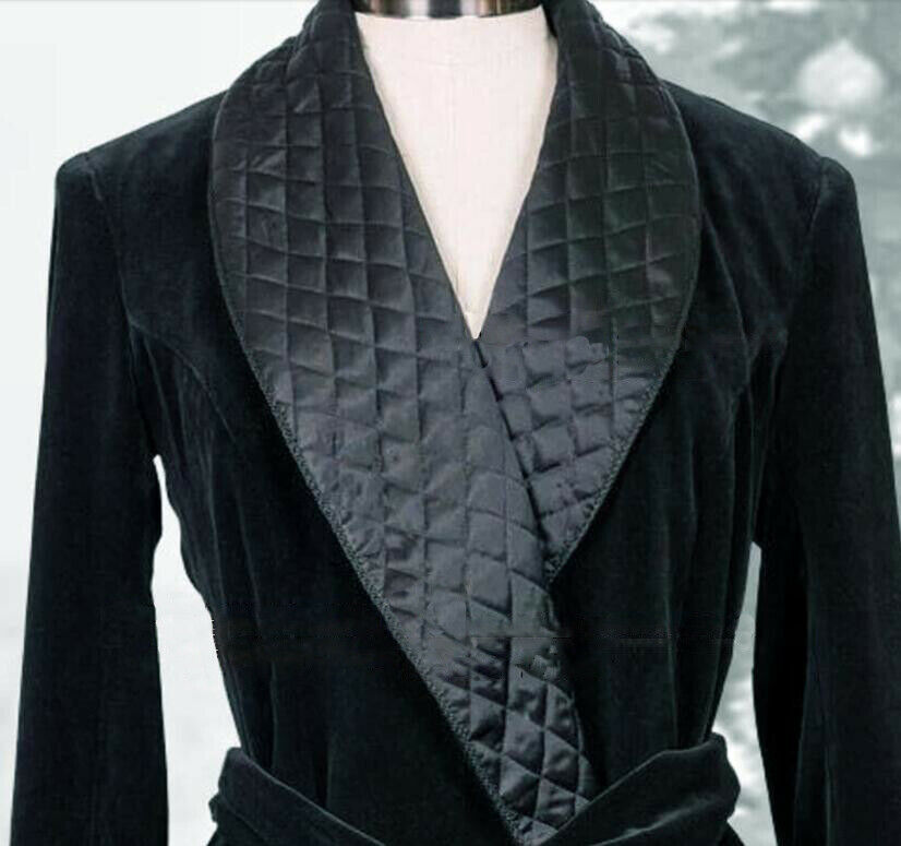 Velvet Men Smoking Jackets Tuxedos Robes Shawl Lapel Dinner Party Wear Vintage Blazers Winter Warm