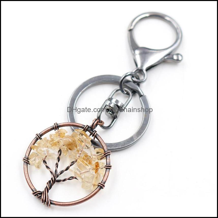 Key Rings Jewelry 10 Pcs Copper Plated Chain Wire Wrap Tree Of Life Yellow Citrine Crystal Labradorite Stone Jewelr Drop Delivery Dhf43
Key Rings Jewelry 10 Pcs Copper Plated Chain Wire Wrap Tree Of Life Yellow Citrine Crystal Labradorite Stone Jewelr Drop Delivery Dhf43