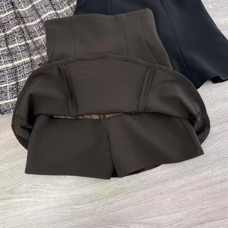 Kuzuwata Spring Temperament Woman Skirt High Waist Allmatch Mini Skirts Female Retro Plaid Short Faldas Mujer Trendy 220701