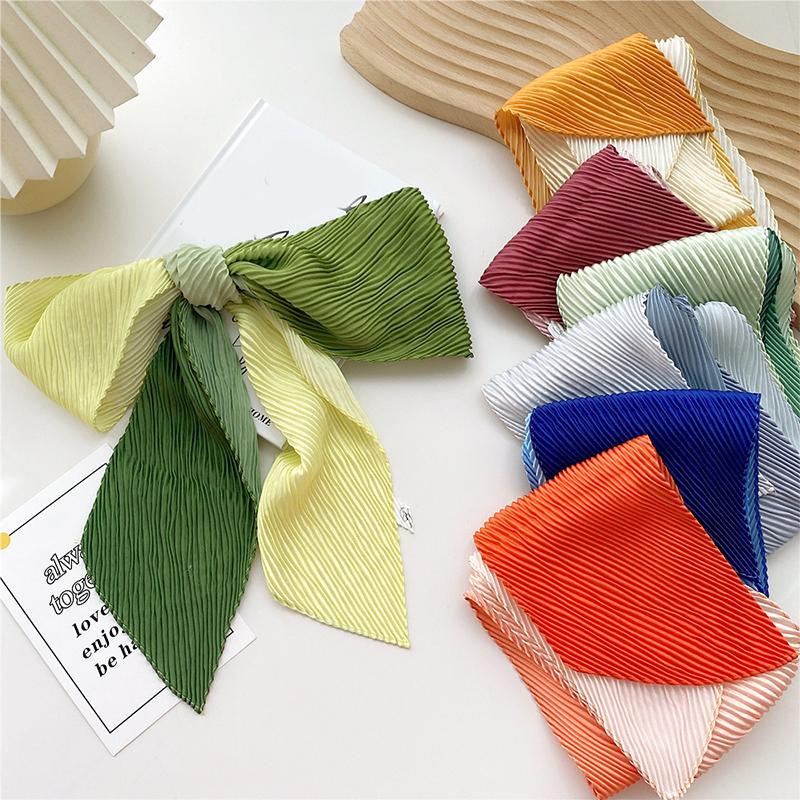 Scarves Crinkle Ribbon Silk Scarf Gradient Color Long Skinny Soft All-match 10*130cm Tied Bag DIY Pleated 1 Pc
Scarves Crinkle Ribbon Silk Scarf Gradient Color Long Skinny Soft All-match 10*130cm Tied Bag DIY Pleated 1 Pc