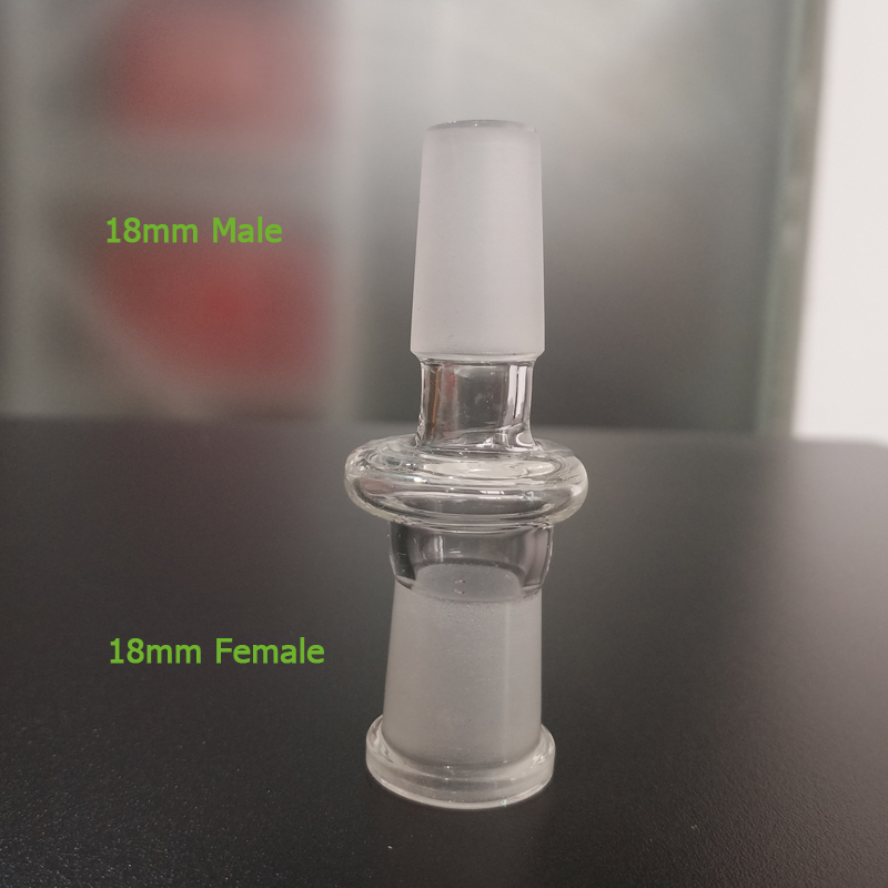 Glass Accessories Drop Down Wholesale to Male Female Adaptor 14mm 18mm Bong Pipe Adapters for Oil Rigs Bongs