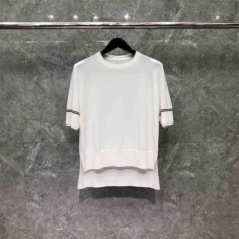TB THOM Tops Women' Irregular Hem Short Sleeve T-Shirts High Quality Female Fashion Brand Tees Summer Casual Lady T-shirt, As shown
TB THOM Tops Women' Irregular Hem Short Sleeve T-Shirts High Quality Female Fashion Brand Tees Summer Casual Lady T-shirt, As shown