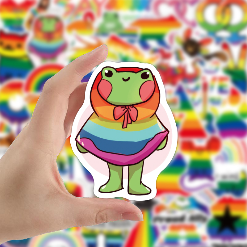 50Pcs Gay Pride Stickers LGBTQ Graffiti Kids Toy Skateboard car Motorcycle Bicycle Sticker Decals Wholesale