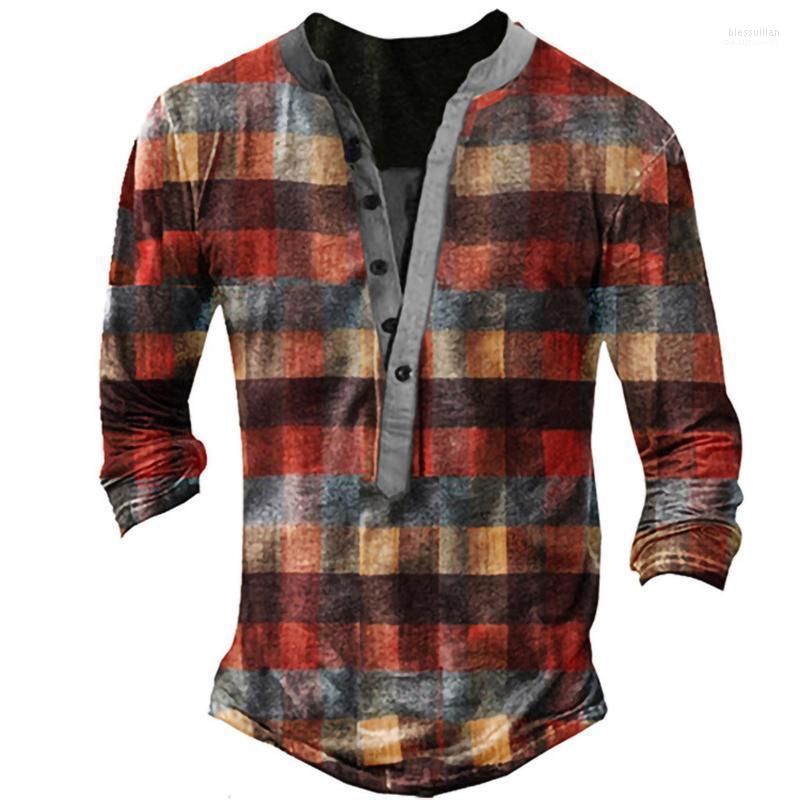 Men' T-Shirts 5XL Autumn Casual Loose Mens Fashion Vintage Plaid Print Long Sleeve Men Tee Shirt Spring V-Neck Buttoned Tops Pullover Bles2, 04 print
Men' T-Shirts 5XL Autumn Casual Loose Mens Fashion Vintage Plaid Print Long Sleeve Men Tee Shirt Spring V-Neck Buttoned Tops Pullover Bles2, 04 print