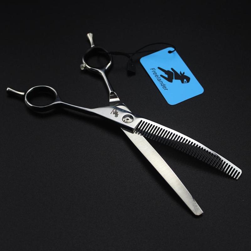 7inch Pet Grooming Curved Thinning Scissor Dog Cat Hair Cut Hairdressing Shear Clipper Professional Fine-toothed teeth 220317