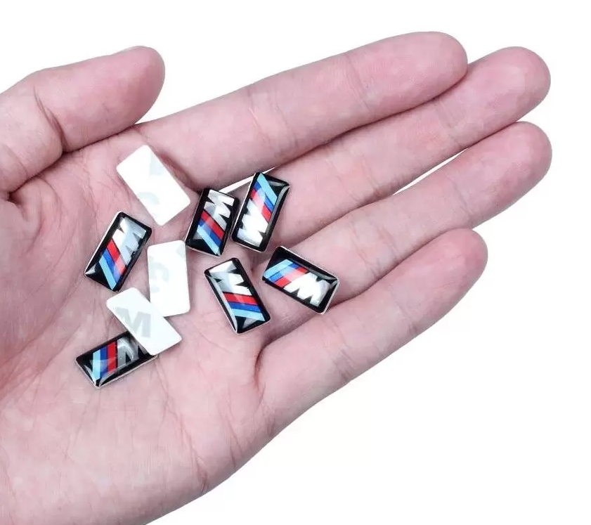 Auto Car Stickers for Bmw M M5 M6 F32 E53 E90 F10 X3 Epoxy logo Plastic Drop Sticker Car Styling