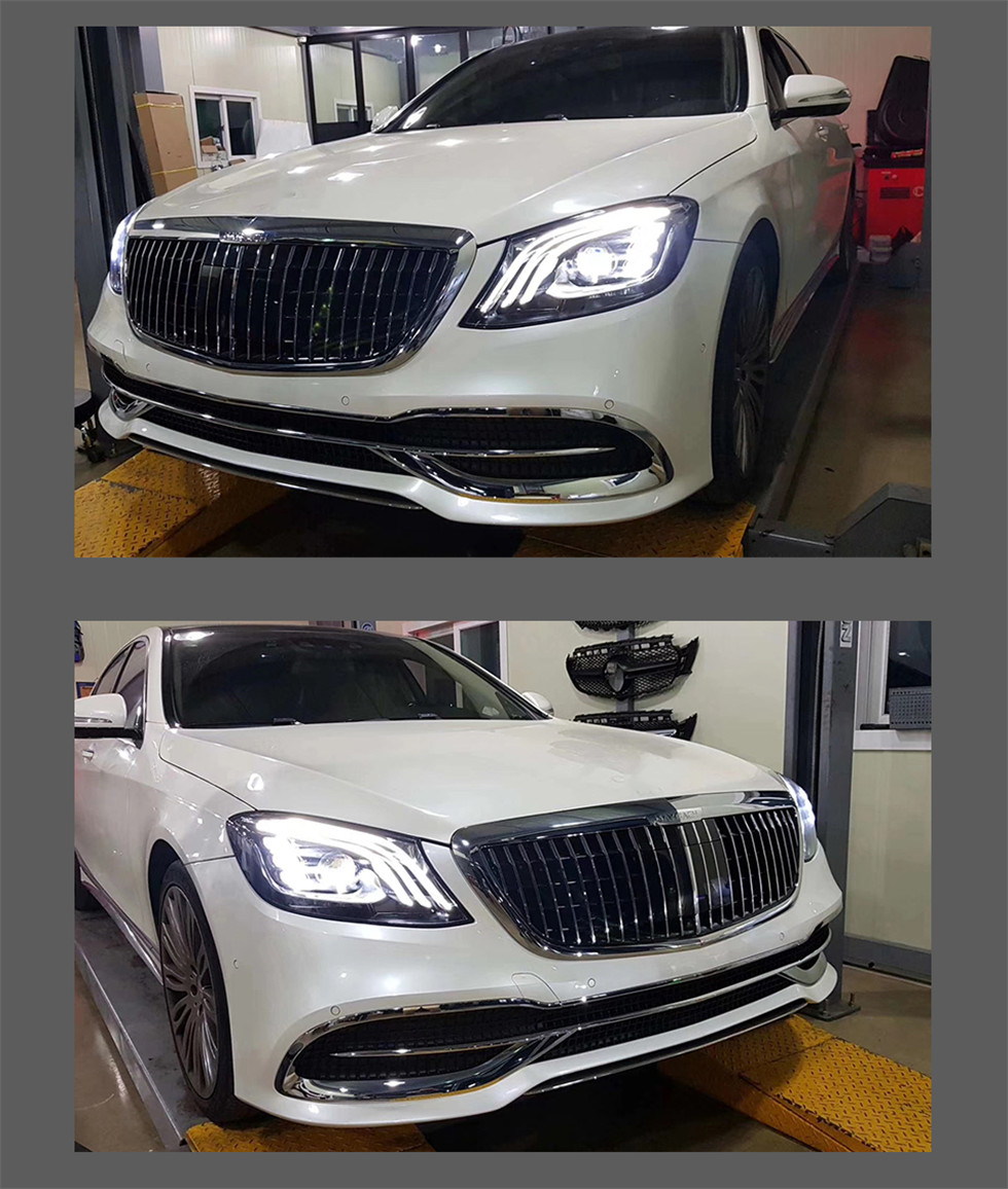 high beam LED head light For BENZ W222 W223 S350 S400 2013-20 Auto Brake Lamp Steam Turn Signal Headlights Assembly