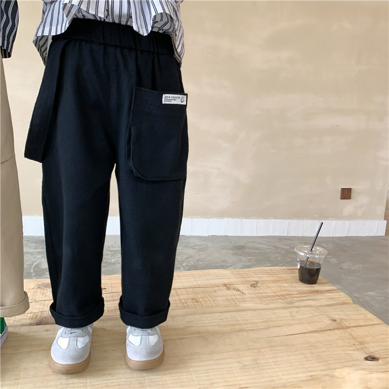 Spring Autumn unisex Children 2 colors cargo pants Kids cotton casual trousers 220512