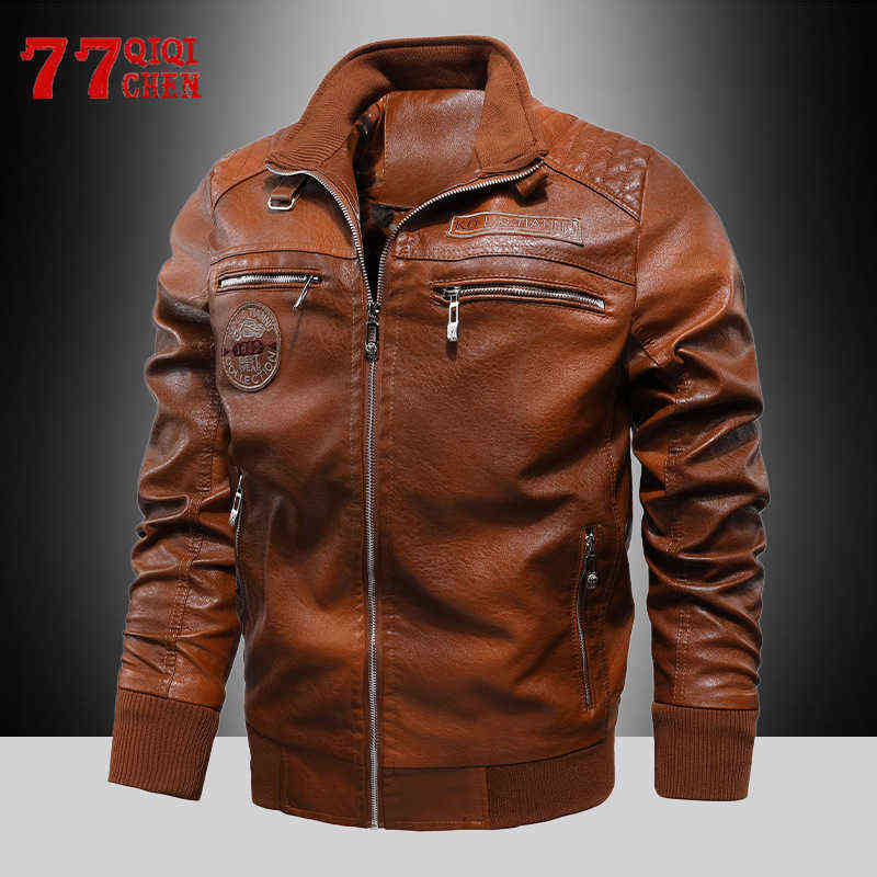 Leather Jacket Men Winter fleece Motorcycle PU Leahter jacket Male Stand Collar Casual Windbreaker ropa de hombre Slim Coat T220728, Black
Leather Jacket Men Winter fleece Motorcycle PU Leahter jacket Male Stand Collar Casual Windbreaker ropa de hombre Slim Coat T220728, Black