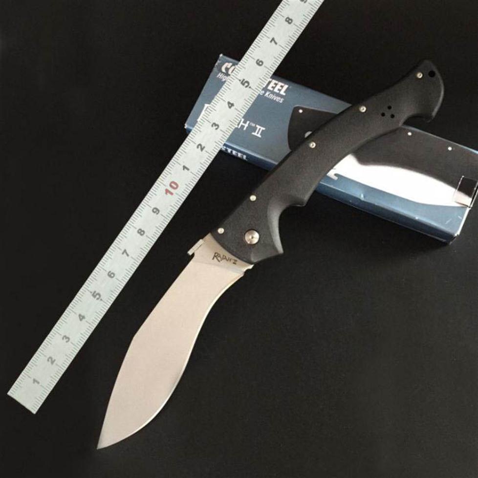 2019 COLD STEEL RAJAH II Huge Tactical Knife D2 Blade G10 Handle Military Utility EDC Dogleg knife Outdoor Survival Rescue Pocket 307k
2019 COLD STEEL RAJAH II Huge Tactical Knife D2 Blade G10 Handle Military Utility EDC Dogleg knife Outdoor Survival Rescue Pocket 307k