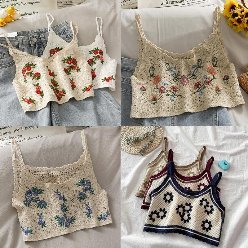 Women's Tanks & Camis Sexy Tank Top Knitted Halter Crop Tops Women Summer Backless Camisole Embroidered Tube Female Sleeveless Cropped VestW, Random color
Women's Tanks & Camis Sexy Tank Top Knitted Halter Crop Tops Women Summer Backless Camisole Embroidered Tube Female Sleeveless Cropped VestW, Random color