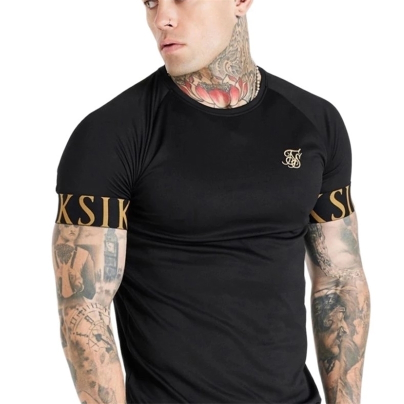 Sik Silk T Shirt Summer Short Sleeve Compression Tshirt Mesh Tops Tee Male Clothing Casual Fashion Tshirts Men 220629