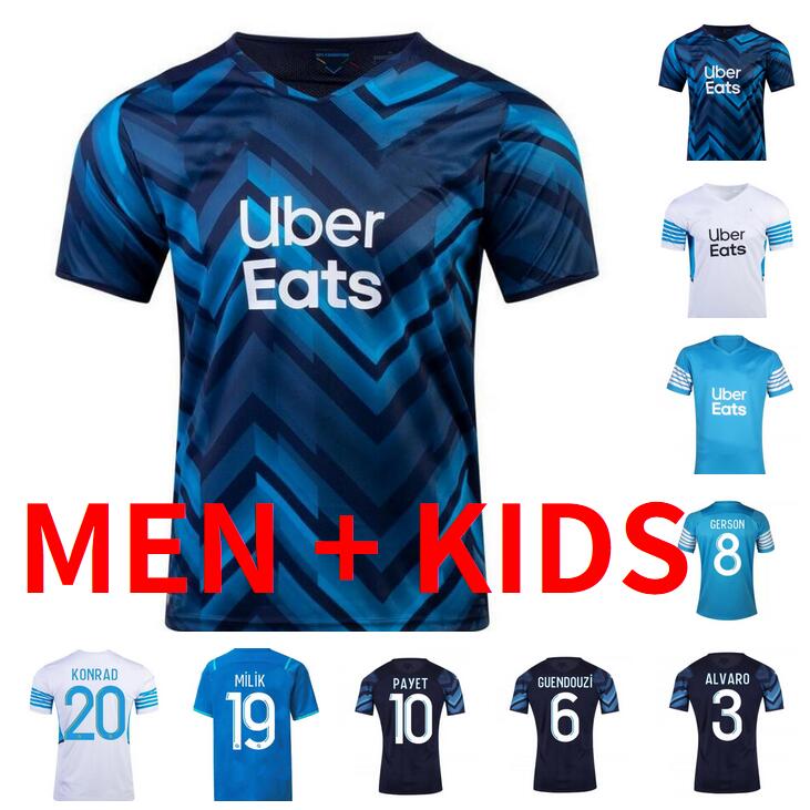 Maillot OM Olympique De Marseilles Soccer jerseys 2021 2022 GUENDOUZI THAUVIN PAYET milik KONRAD KAMARA GERSON MILIK LUIS HENRIQUE 21 22 Men Kids football shirts
Maillot OM Olympique De Marseilles Soccer jerseys 2021 2022 GUENDOUZI THAUVIN PAYET milik KONRAD KAMARA GERSON MILIK LUIS HENRIQUE 21 22 Men Kids football shirts