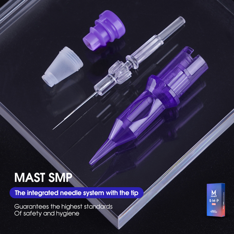 SMP&PMU Mast PRO 0.18mm/0.20mm/0.25mm 1RL 3RL Tattoo Permanent Makeup Needles Cartridge Round Liner Pen Supplies 220316