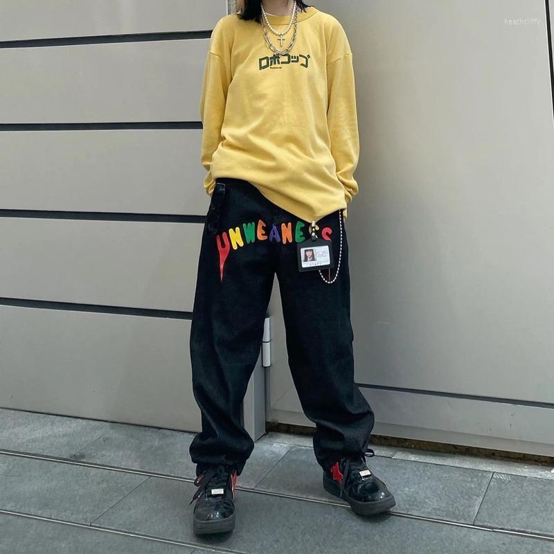 Men's Jeans Men's And Women's Korean Version Ins Harajuku Trousers Letters High Street Printing Retro Straight Loose Wide-leg PantsM, Black
Men's Jeans Men's And Women's Korean Version Ins Harajuku Trousers Letters High Street Printing Retro Straight Loose Wide-leg PantsM, Black