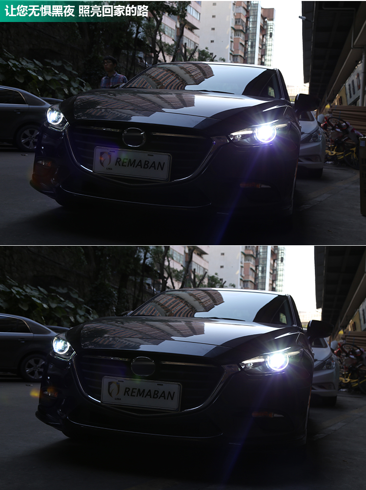 Head Light For Mazda 3 Axela LED Headlight 2014-18 LED Running Lights Angel Eye High Beam Lens Turn Signal Lamp