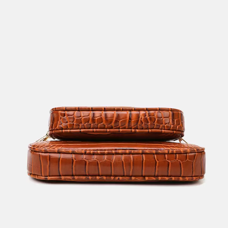 Fashion Alligator Pattern Majong Bag Women Casual Crossbody Shoulder Bags Lady Vintage Messenger HandBag 3bags/set Clutch Purse
Fashion Alligator Pattern Majong Bag Women Casual Crossbody Shoulder Bags Lady Vintage Messenger HandBag 3bags/set Clutch Purse
