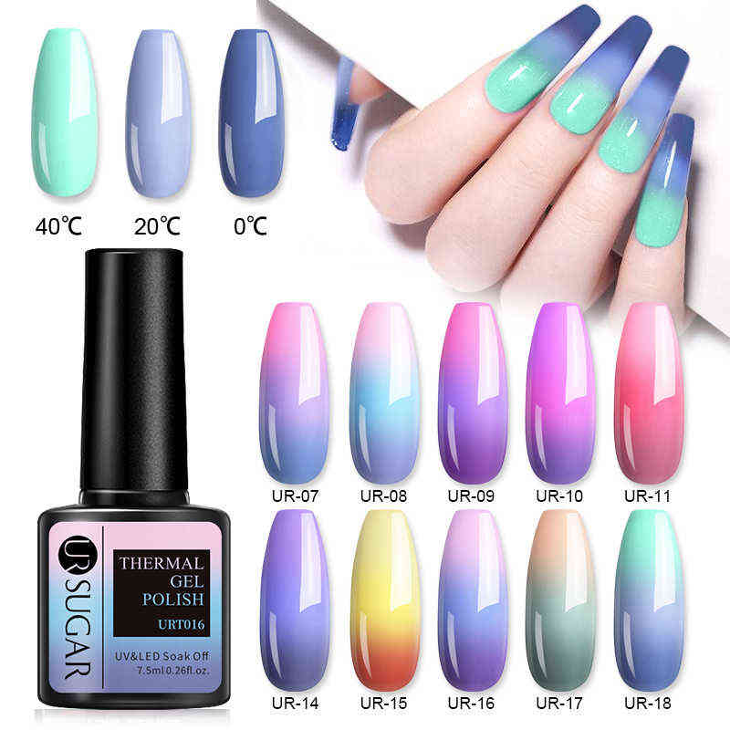 NXY Nail Gel 7 5ml Thermal Polish Temperature Color Changing Glitter Sequins Soak Off Uv Led Varnish Art Laquers 0328