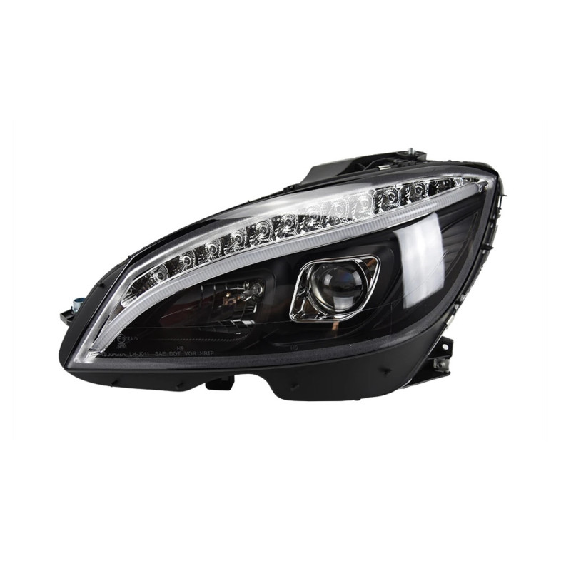 Headlight Assembly For W204 C200 C300 C260 2007-2010 Xenon Bulb Headlight High Beam Daytime Lights Turn Signal