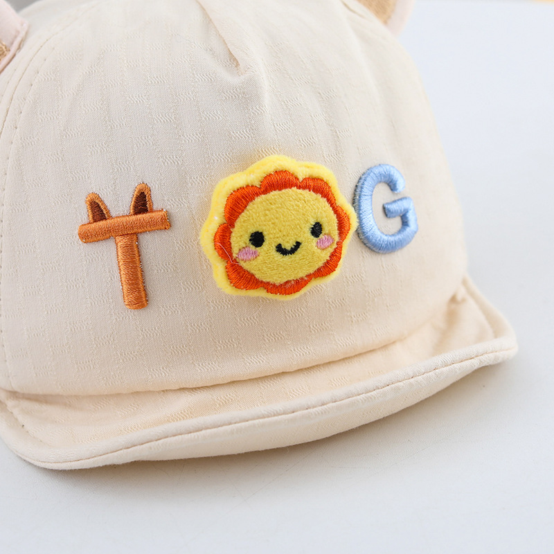 Fashion Baby Hat Cute Tiger Ear Kids Baseball Caps Summer Children Boy Girl Sun Hats Visor Infants Caps Accessories 6-24 Months