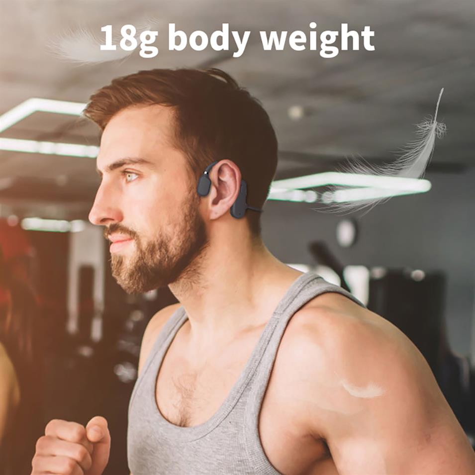 DYY1 Bone Conduction Headphones Bluetooth Wireless Waterproof and Comfortable Wear Openear Hanging Lightweight NonInEar Sports3955