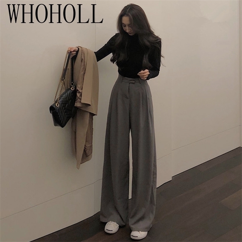 Spring Suit Female Solid Wide Leg Women Full Length Ladies High Quality simple Casual Straight Pants 220811, Black
Spring Suit Female Solid Wide Leg Women Full Length Ladies High Quality simple Casual Straight Pants 220811, Black