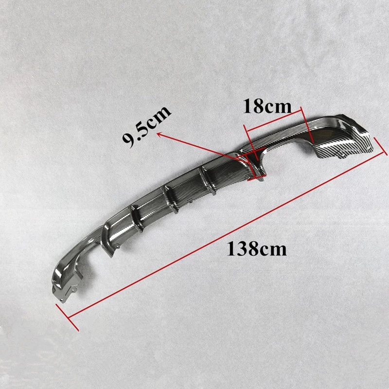 1 PC Body Kits Carbon Pattern F30 MP Style Rear Diffuser Lip Spoiler For BMW 3 Series 2012-20 16 Rear Bumper Car Accessories