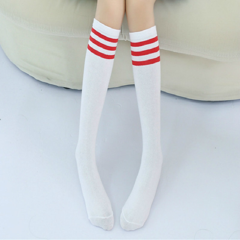 Spring Kids Knee High Sport Socks School Students Girls Boys Football Stripes Cotton Socks Skate Children Baby Dance Long Socks 220512
