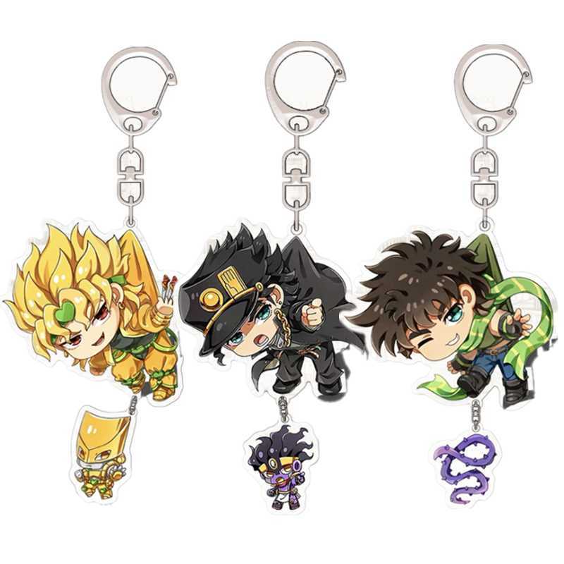 Keychains Anime Jojo's Bizarre Adventure Keychain Cosplay Dio Brando Joseph Joestar Kujo Jotaro Acrylic Keyrings Key Chain Pendant Prop
Keychains Anime Jojo's Bizarre Adventure Keychain Cosplay Dio Brando Joseph Joestar Kujo Jotaro Acrylic Keyrings Key Chain Pendant Prop
