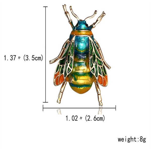 Funny little bee Brooch female pearl Rhinestone cardigan suit Brooches Pin neckpin accessories gift GC1433