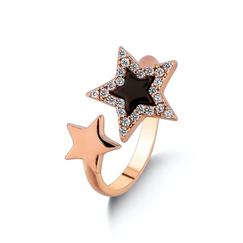 Cluster Rings Silver Women Black Stone Star Model Open Ring, Multi Ring Jewelry 925 Sterling Wedding
Cluster Rings Silver Women Black Stone Star Model Open Ring, Multi Ring Jewelry 925 Sterling Wedding