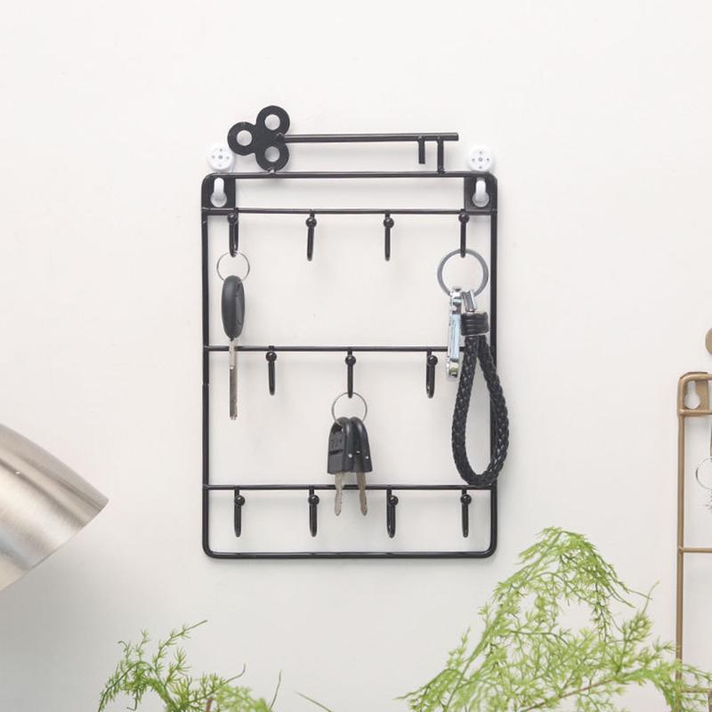 Hooks & Rails Wall Mounted Key Hook Three Layer Wrought Iron Storage Bracket For Storing Coats Hats Towels Home Decoration TS1
Hooks & Rails Wall Mounted Key Hook Three Layer Wrought Iron Storage Bracket For Storing Coats Hats Towels Home Decoration TS1