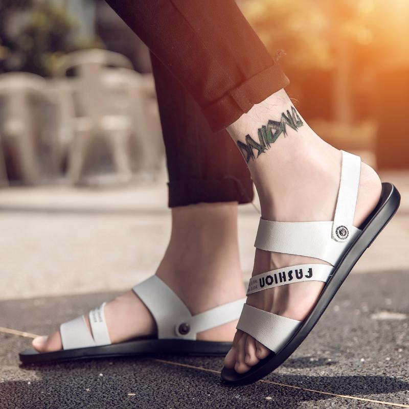 Sandals Sandali Da Uomo Men Leather Zandalias Hombre Sandalle Homme Sandalias Cuero Summer Classic Roman Sandalet Erkek, Black
Sandals Sandali Da Uomo Men Leather Zandalias Hombre Sandalle Homme Sandalias Cuero Summer Classic Roman Sandalet Erkek, Black