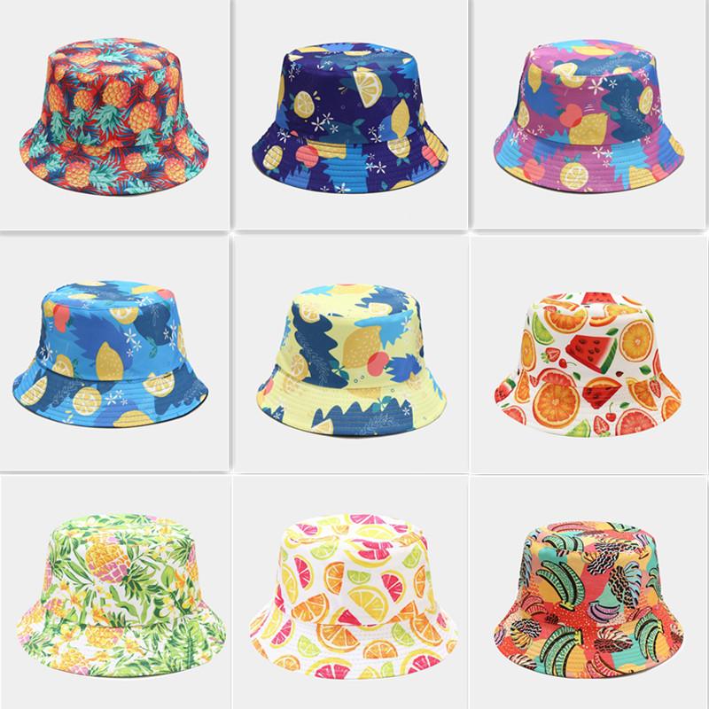 Berets Double-Sided Fruit Bucket Hats For Women Men Embroidery Reversible Cap Sunscreen Fisherman Fishing Caps Bob Cotton BonnetBerets
Berets Double-Sided Fruit Bucket Hats For Women Men Embroidery Reversible Cap Sunscreen Fisherman Fishing Caps Bob Cotton BonnetBerets