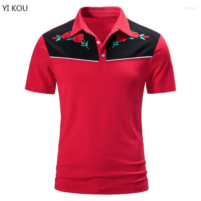 Men' Polos Men' Summer Short Sleeve Casual Lapel Shirt Rose Embroidered Large Size TopMen' Men'sMen' Mild22, Black
Men' Polos Men' Summer Short Sleeve Casual Lapel Shirt Rose Embroidered Large Size TopMen' Men'sMen' Mild22, Black